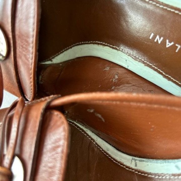 Antonio Melani Medium Brown Square Toe Mules - Picture 10 of 11